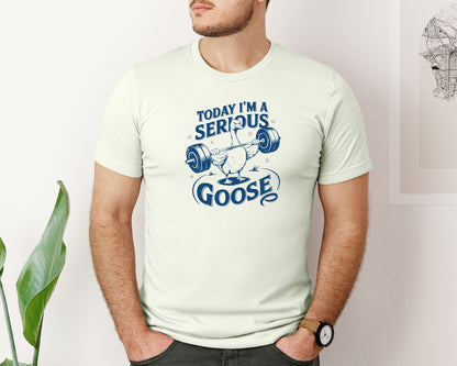 brand:Bella Canvas|color:Citron|Today Im A Serious Goose Bird T Shirt 2 Graphic T-Shirt