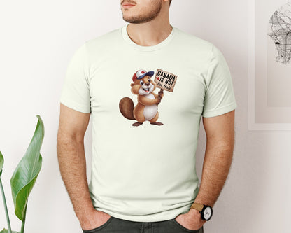 brand:Bella Canvas|color:Citron|Canada Is Not For Sale Maple Leaf 2 Graphic T-Shirt