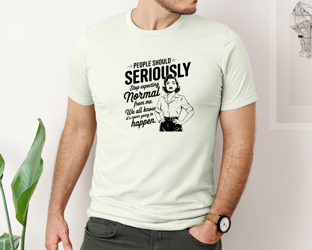 brand:Bella Canvas|color:Citron|Vintage Funny Trendy Woman Shirt Design Graphic T-Shirt