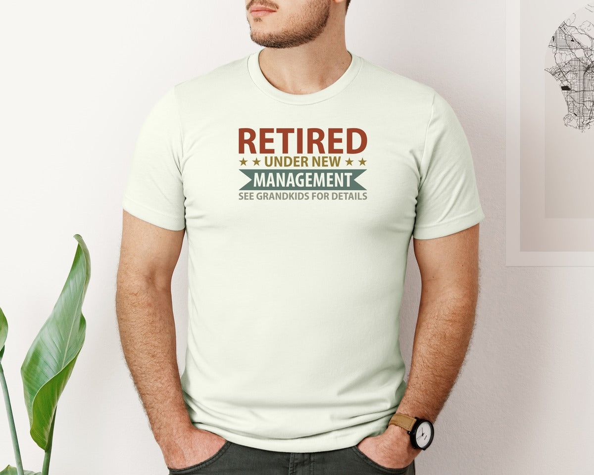 brand:Bella Canvas|color:Citron|Mens Fathers Day Retired Grandpa Shirts Graphic T-Shirt