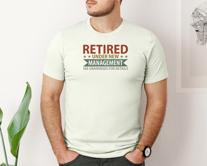 brand:Bella Canvas|color:Citron|Mens Fathers Day Retired Grandpa Shirts Graphic T-Shirt