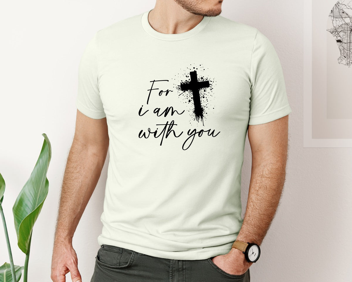 brand:Bella Canvas|color:Citron|Fear Not Christianity Bible Graphic T-Shirt