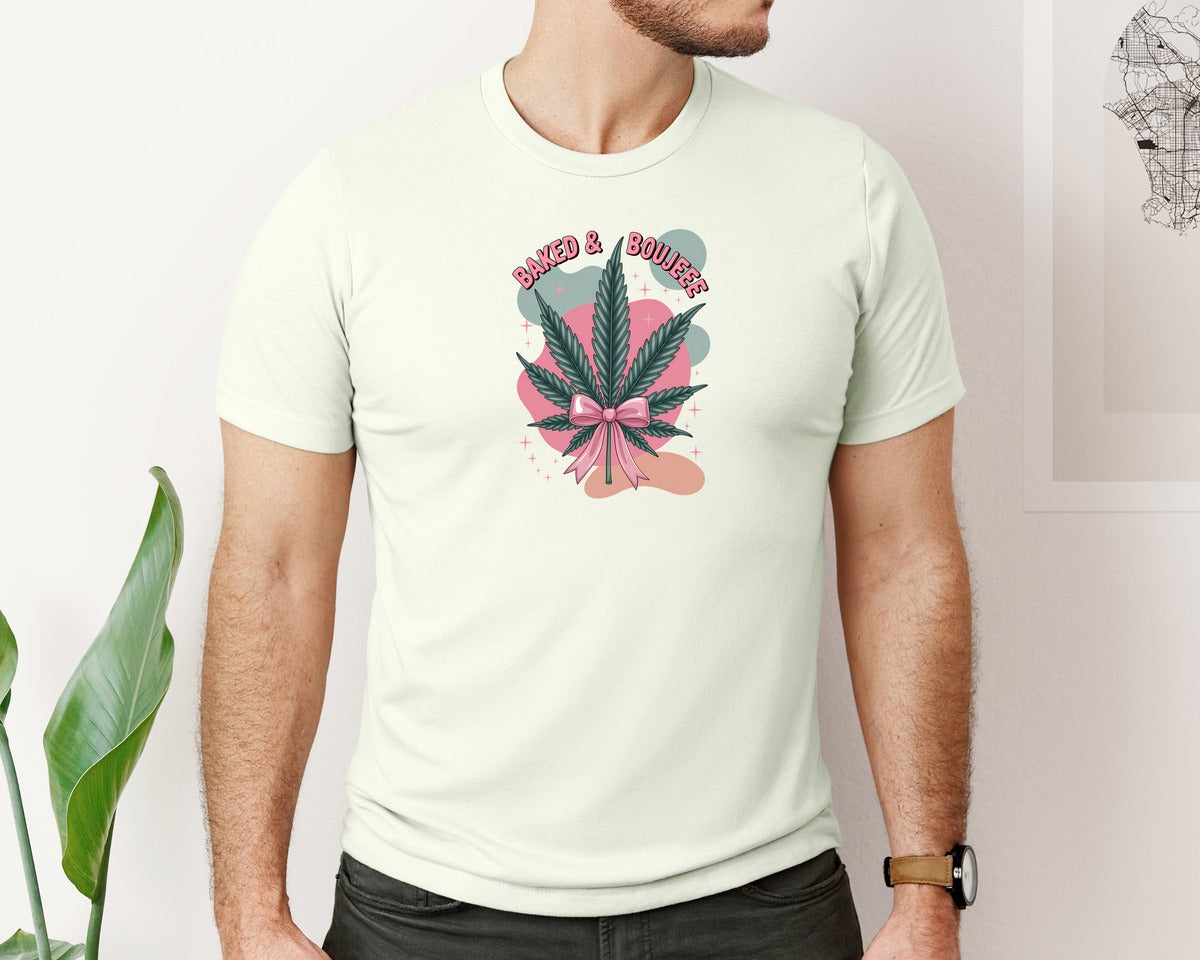 brand:Bella Canvas|color:Citron|Baked Boujee Funny 3 Graphic T-Shirt