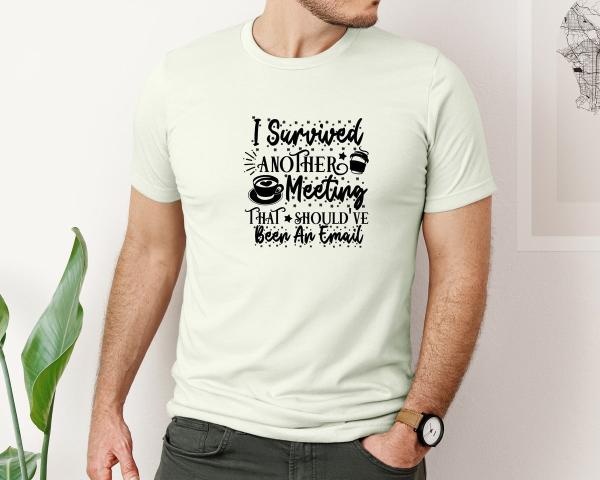 brand:Bella Canvas|color:Citron|Funny Office Coffee Mug 2 Graphic T-Shirt