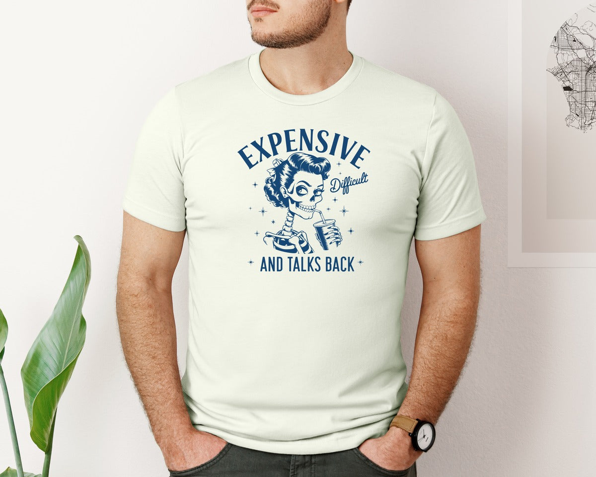 brand:Bella Canvas|color:Citron|Expensive Difficult And Talks Back D 4 Graphic T-Shirt