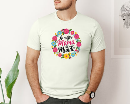 brand:Bella Canvas|color:Citron|Spanish Mothers Day 6 Graphic T-Shirt