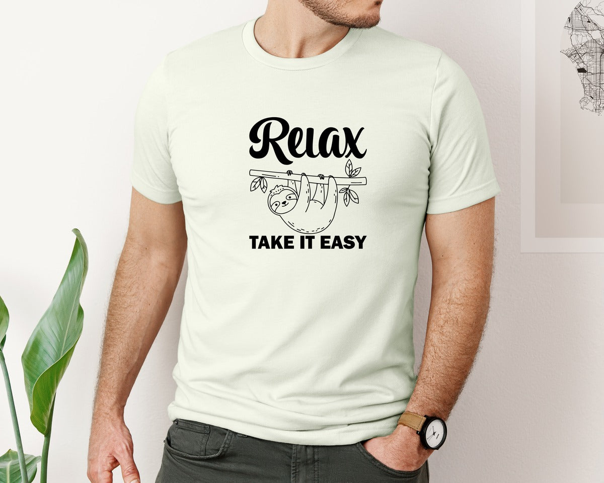 brand:Bella Canvas|color:Citron|Relax Take It Easy T Shirt Graphic T-Shirt