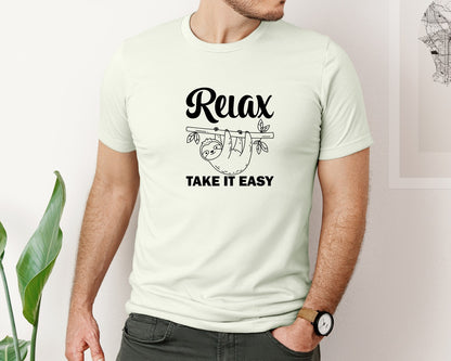 brand:Bella Canvas|color:Citron|Relax Take It Easy T Shirt Graphic T-Shirt