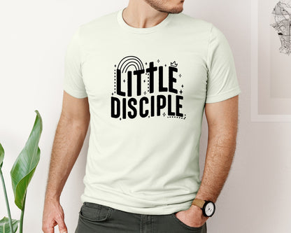 brand:Bella Canvas|color:Citron|Retro Little Disciple Tshirt Kids Graphic T-Shirt