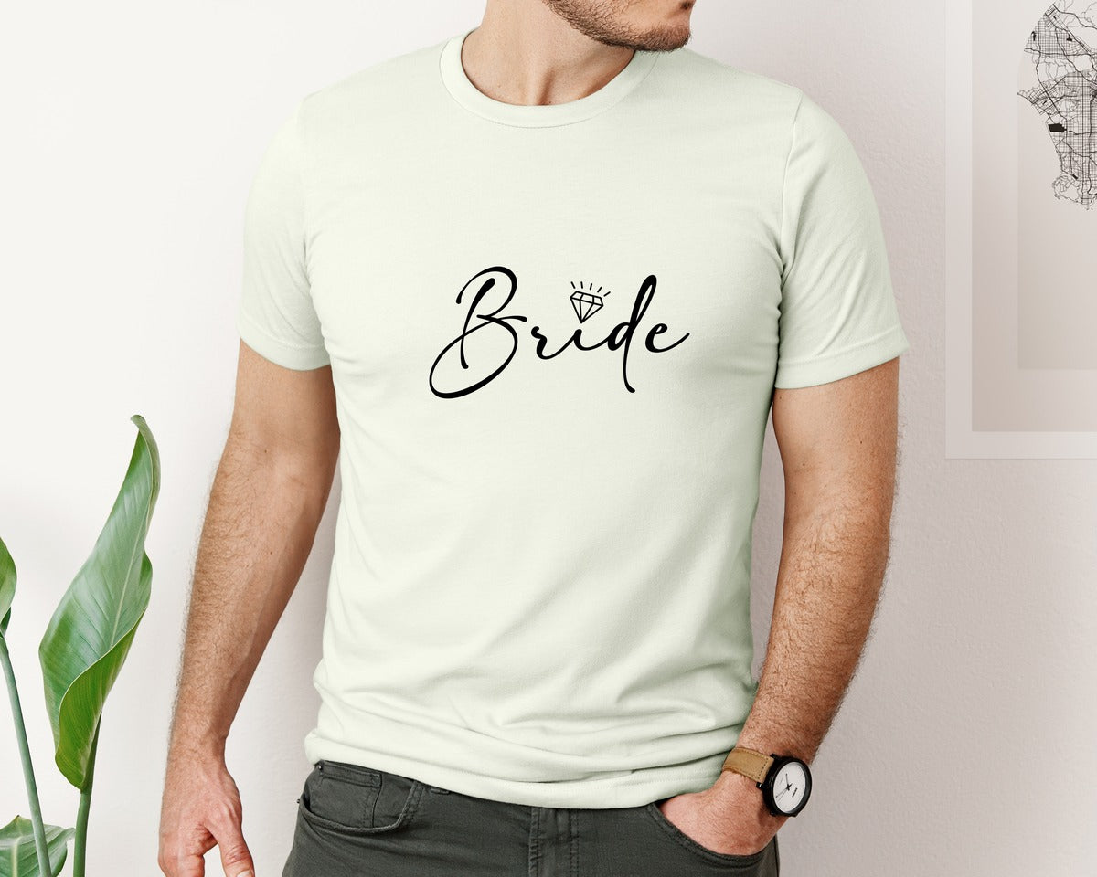 brand:Bella Canvas|color:Citron|Bride Wedding Bridal Party 2 Graphic T-Shirt