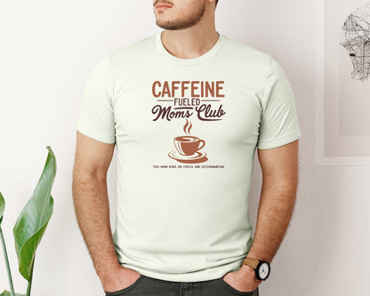 brand:Bella Canvas|color:Citron|Coffee Mom Club Mothers Day Shirt Graphic T-Shirt