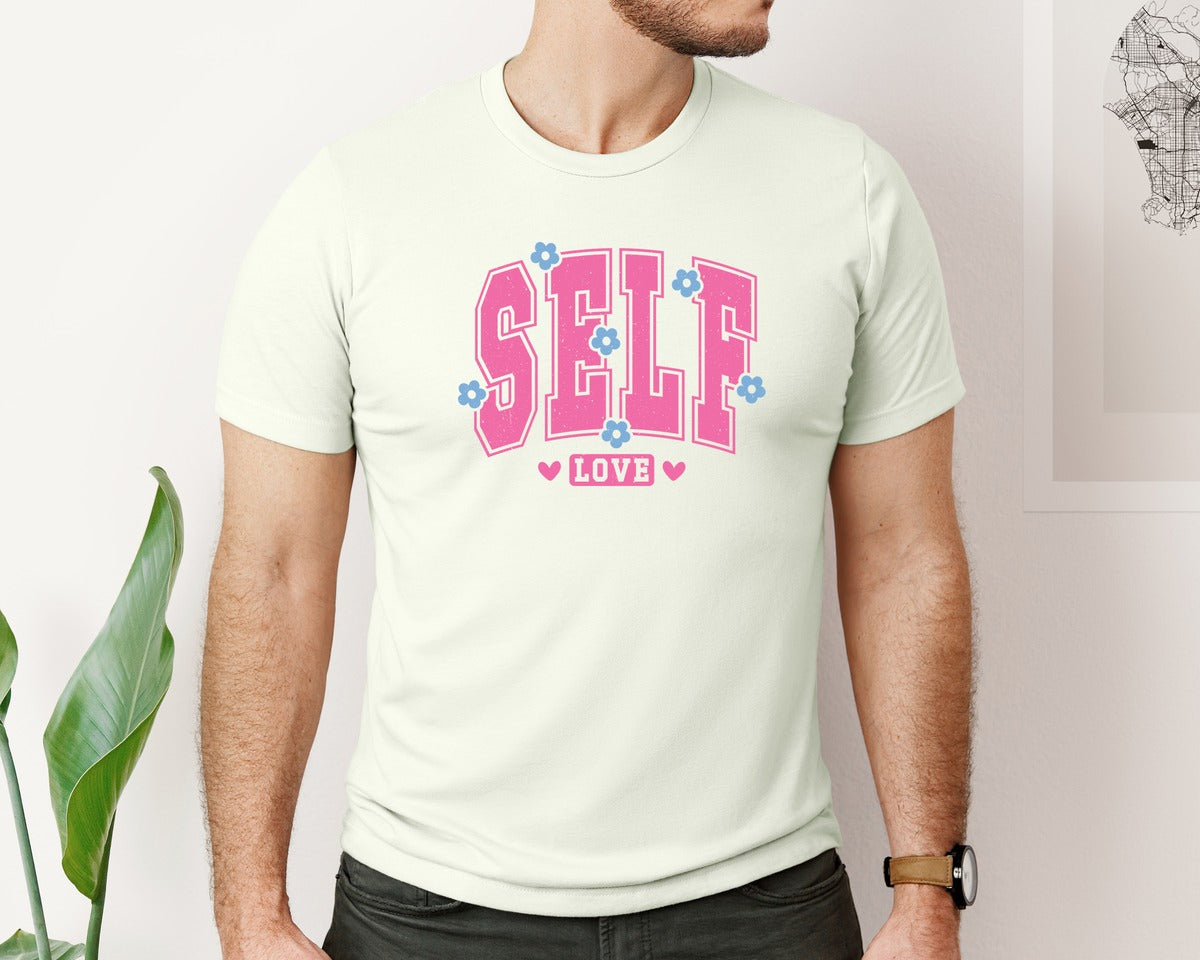 brand:Bella Canvas|color:Citron|Self Love Pnginspirational Graphic T-Shirt