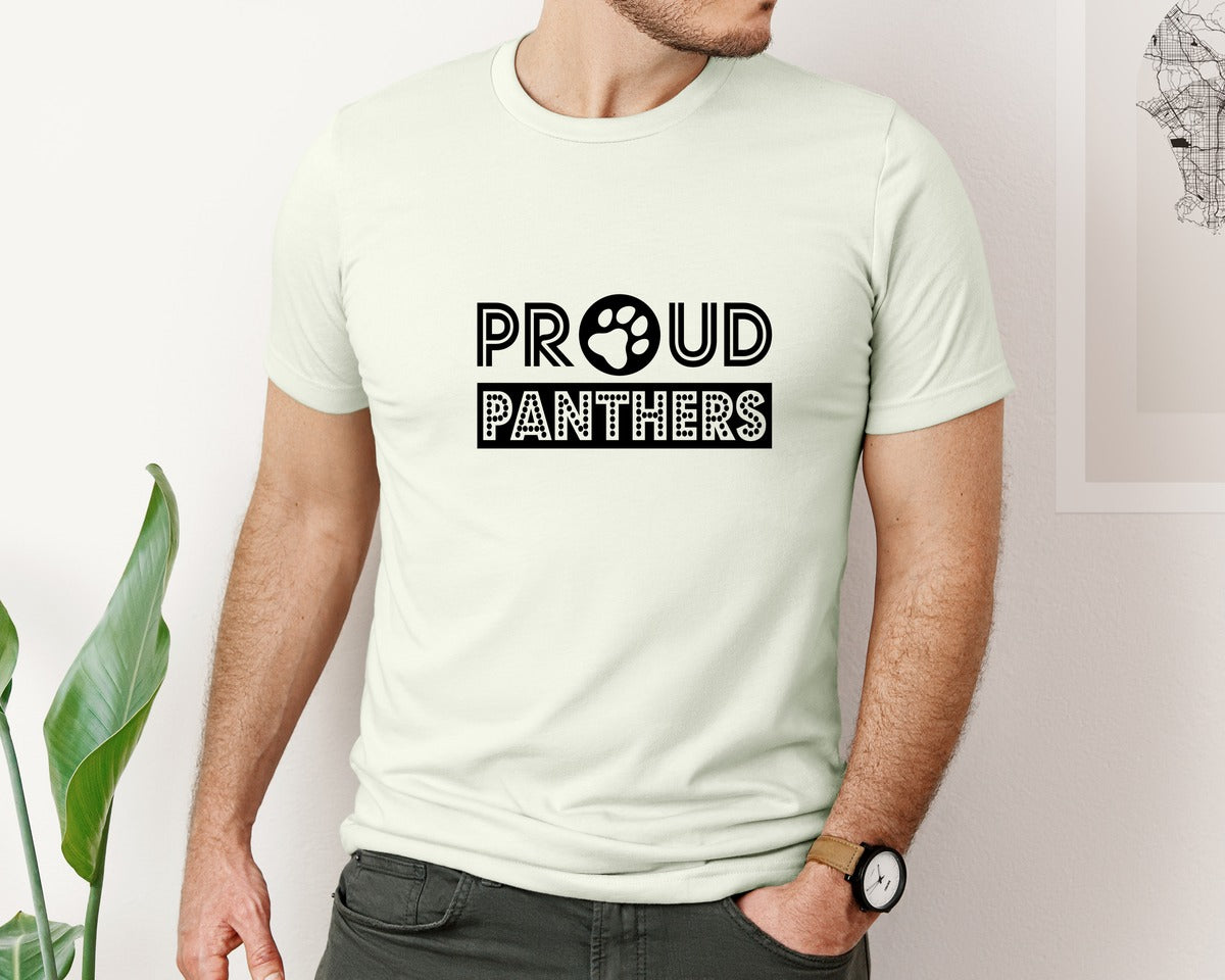 brand:Bella Canvas|color:Citron|Panthers 4 In 1 Pack Graphic T-Shirt
