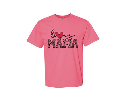 brand:Comfort Colors|color:Crunchberry|Boy Mama Mama Boy 2 Graphic T-Shirt