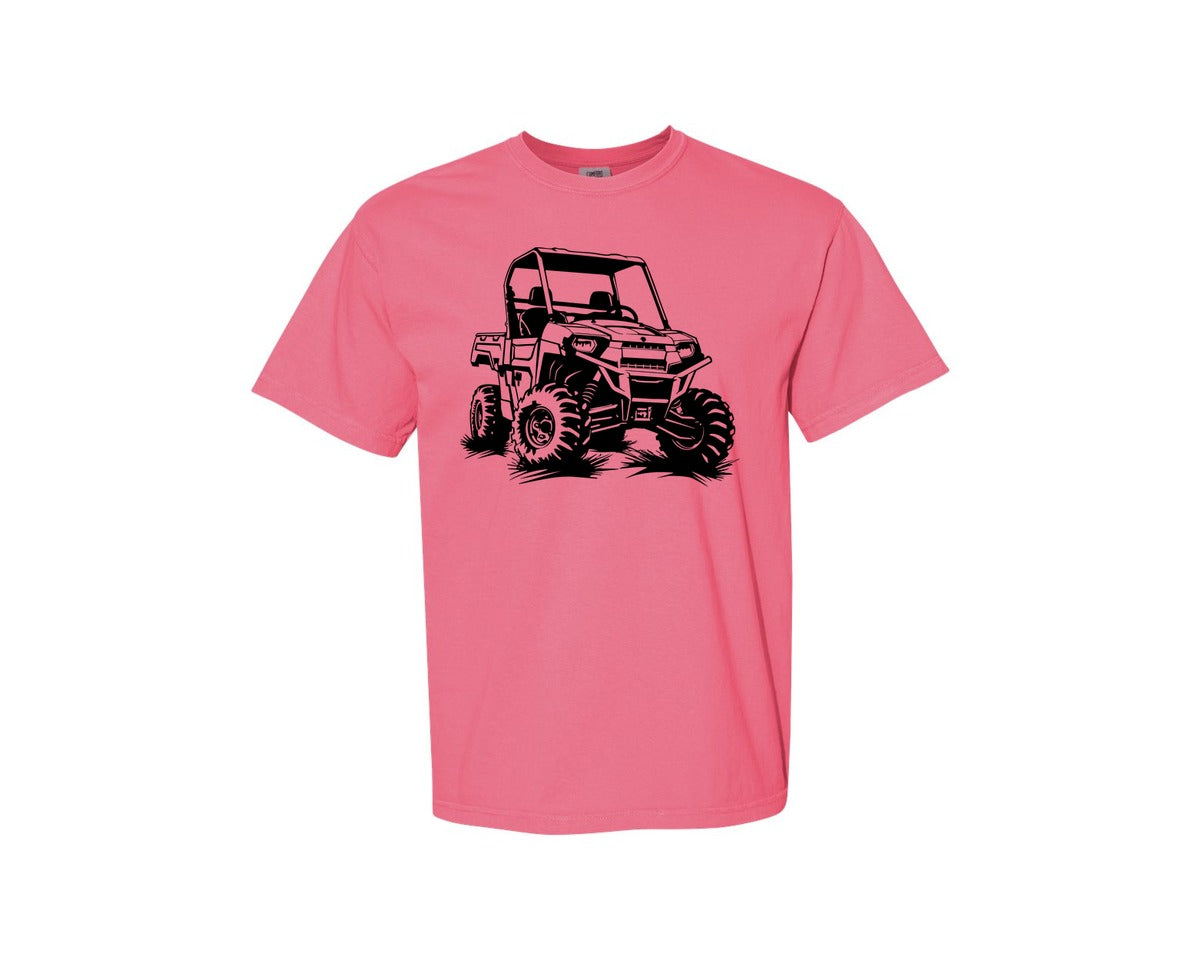 brand:Comfort Colors|color:Crunchberry|Atv Atv Riding Graphic T-Shirt
