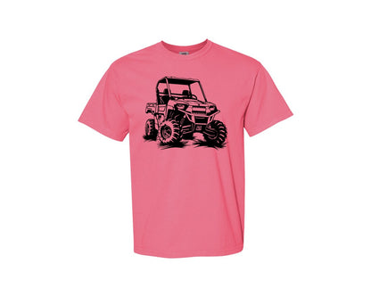 brand:Comfort Colors|color:Crunchberry|Atv Atv Riding Graphic T-Shirt
