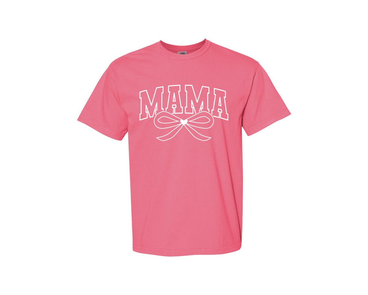 brand:Comfort Colors|color:Crunchberry|Mama Lightning Bolt Mama 7 Graphic T-Shirt