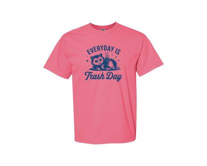 brand:Comfort Colors|color:Crunchberry|Everyday Is Trash Day Design Graphic T-Shirt