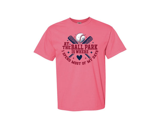 At The Ballpark Is Where I Spend Most 9 Graphic T-Shirt
