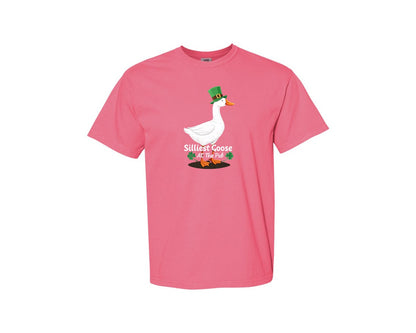brand:Comfort Colors|color:Crunchberry|Silly Goose St Patricks Funniest Graphic T-Shirt