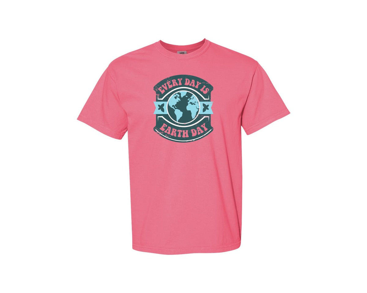 brand:Comfort Colors|color:Crunchberry|Everyday Is Earth Day Graphic T-Shirt