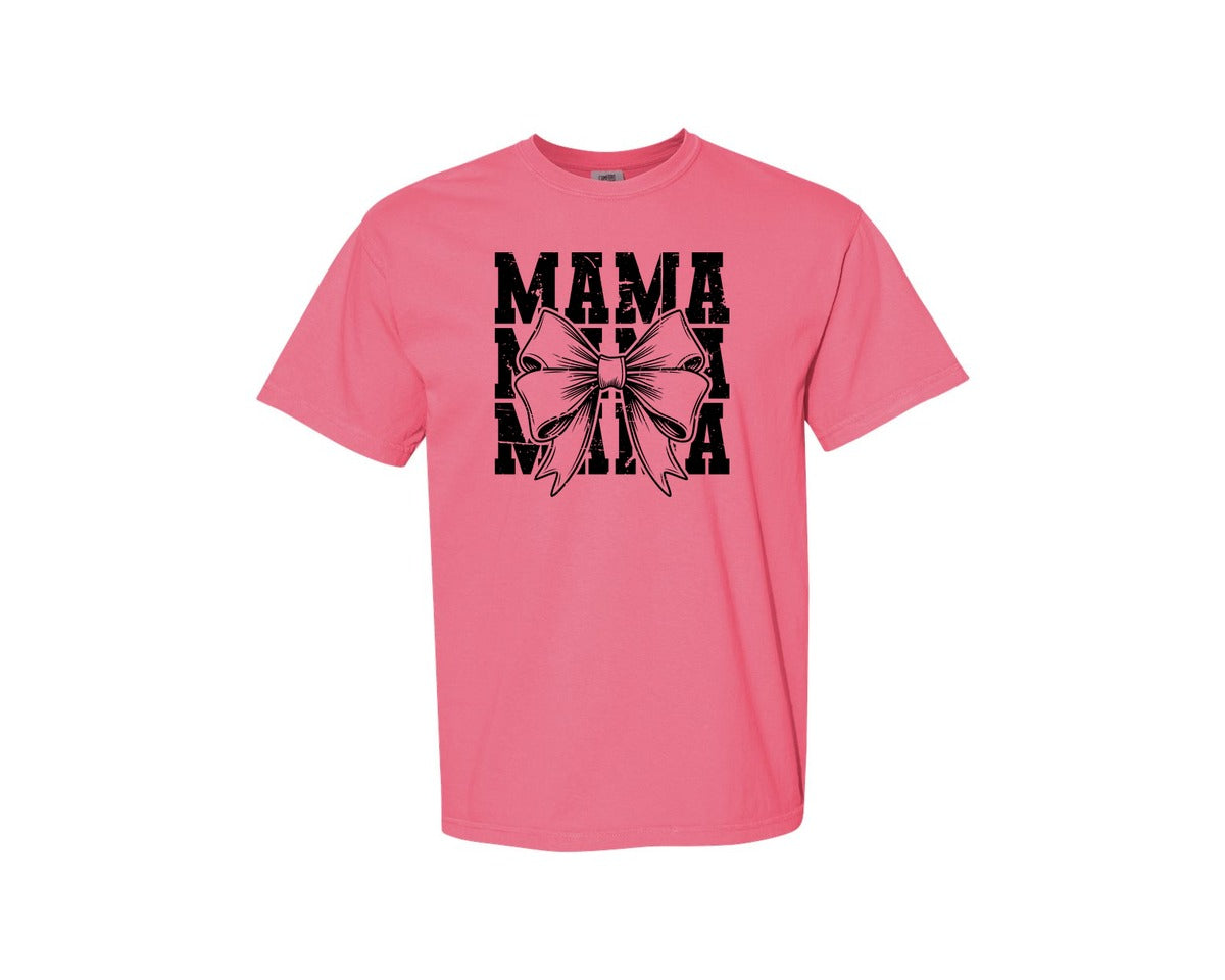 brand:Comfort Colors|color:Crunchberry|Mama Mom Mama Coquette Graphic T-Shirt