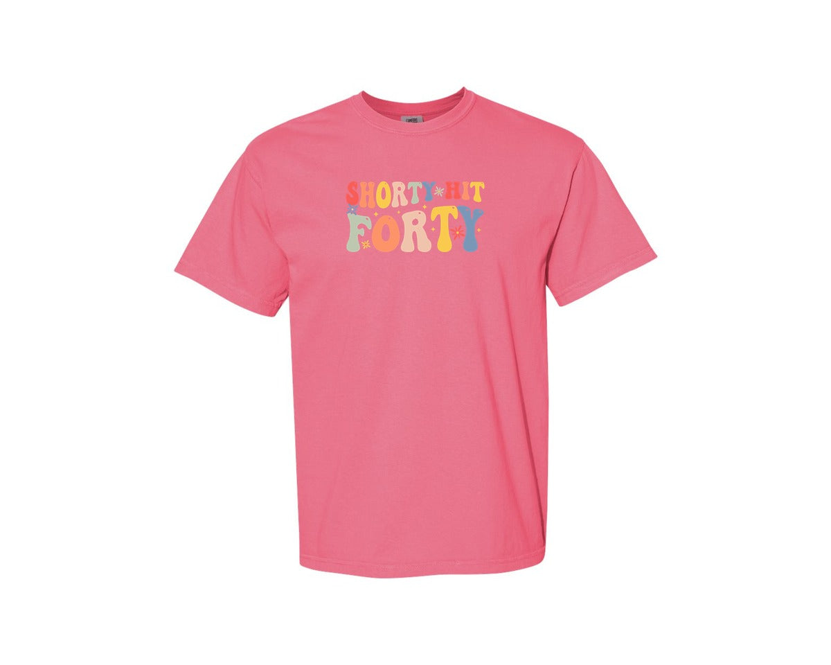 brand:Comfort Colors|color:Crunchberry|Shorty Hit Forty 3 Graphic T-Shirt