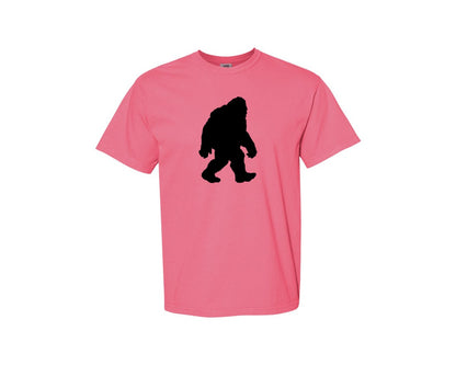 brand:Comfort Colors|color:Crunchberry|Bigfoot Sasquatch Figure Design Graphic T-Shirt