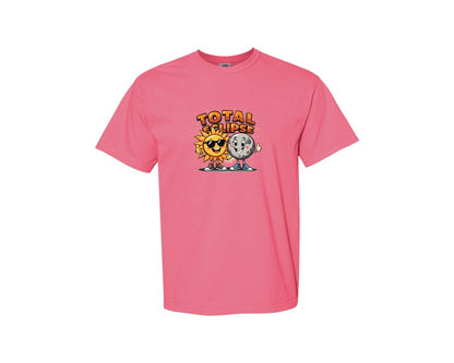 brand:Comfort Colors|color:Crunchberry|Eclipse Cartoon T Shirt Design Graphic T-Shirt