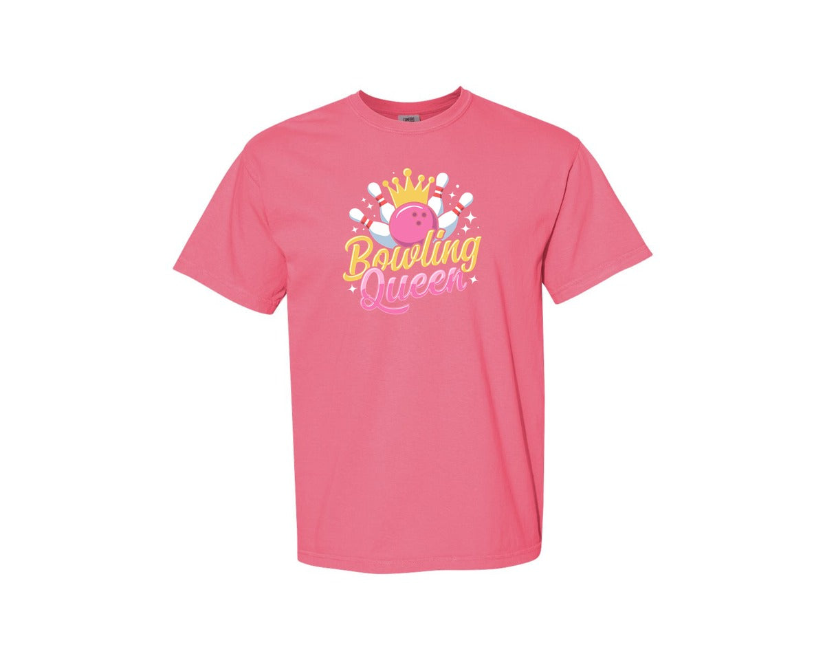 brand:Comfort Colors|color:Crunchberry|Bowling Graphic Graphic T-Shirt