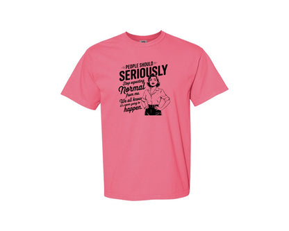 brand:Comfort Colors|color:Crunchberry|Vintage Funny Trendy Woman Shirt Design Graphic T-Shirt