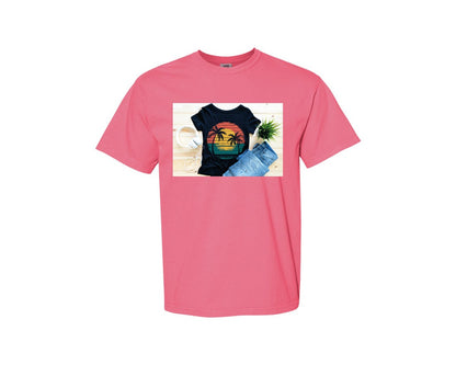 brand:Comfort Colors|color:Crunchberry|Summer T Shirt 34 Graphic T-Shirt