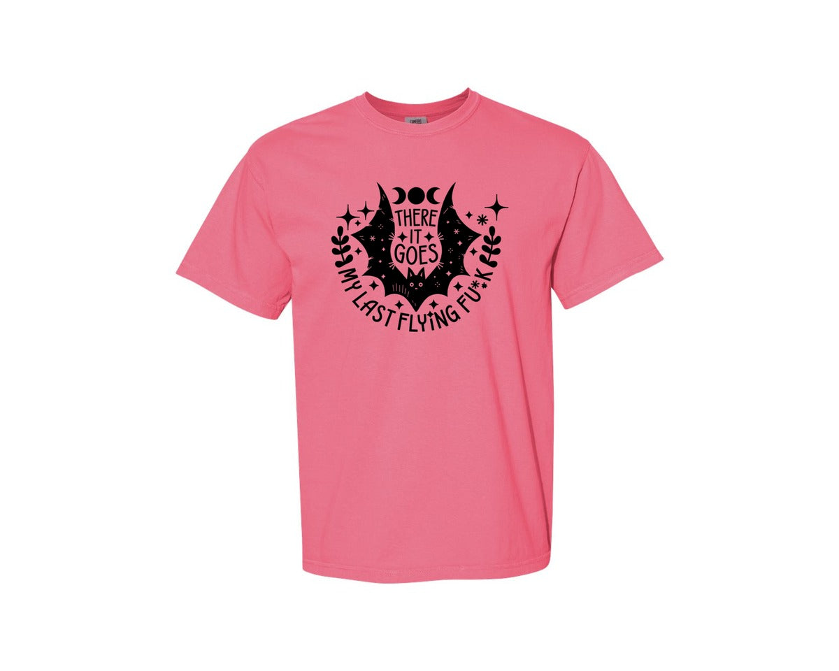 brand:Comfort Colors|color:Crunchberry|There It Goes My Last Flying Fck 2 Graphic T-Shirt