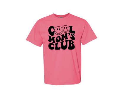 brand:Comfort Colors|color:Crunchberry|Cool Moms Club Wavy 2 Graphic T-Shirt