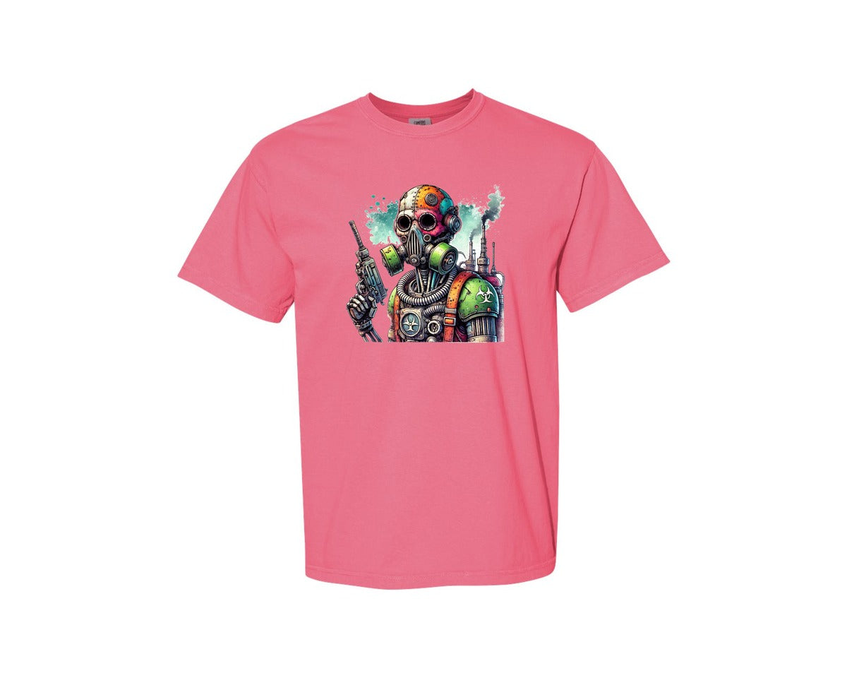 brand:Comfort Colors|color:Crunchberry|Robot Sublimationsticker Graphic T-Shirt
