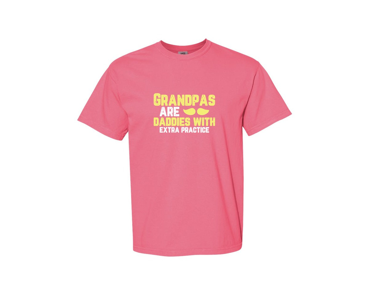 brand:Comfort Colors|color:Crunchberry|Grandpas Daddies T Shirt Crafts Graphic T-Shirt
