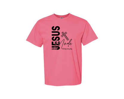 brand:Comfort Colors|color:Crunchberry|Jesus Loves Me Love Like Jesus Graphic T-Shirt