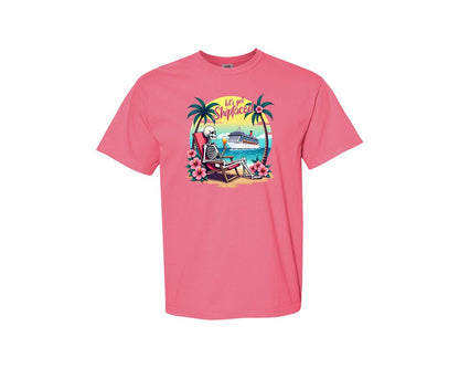 brand:Comfort Colors|color:Crunchberry|Cruise Lets Get Shipfaced Graphic T-Shirt