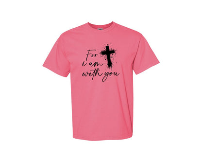 brand:Comfort Colors|color:Crunchberry|Fear Not Christianity Bible Graphic T-Shirt
