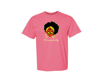 brand:Comfort Colors|color:Crunchberry|Counselor Life Career T Shirt Graphic T-Shirt