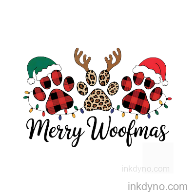 Festive Leopard Print Holiday Design For Shirts — DTF Transfer