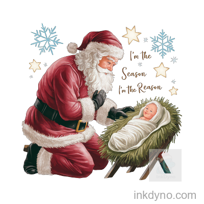 Santa'S Magical Moment: Season Of Joy Design — DTF Transfer