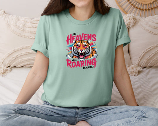The Heavens Are Roaring Tiger Graphic T-Shirt