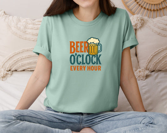 Beer Oclock Every Hour Oktoberfest Graphic T-Shirt