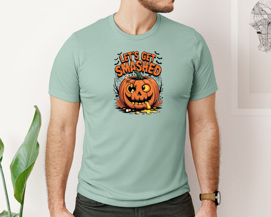 Lets Get Smashed Pumpkin Shirt Graphic T-Shirt
