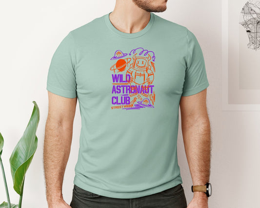 Wild Astronaut Graffiti T Shirt Design Graphic T-Shirt