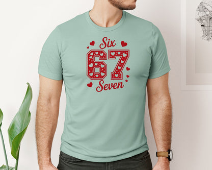 brand:Bella Canvas|color:Dusty Blue|Valentine Meme Funny Humor 67 2 2 Graphic T-Shirt