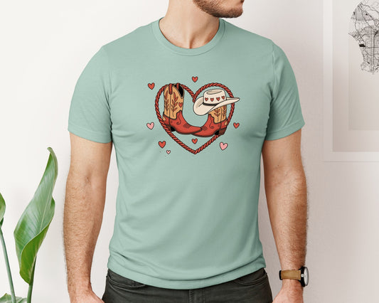 Howdy Valentine Coquette Valentine Graphic T-Shirt