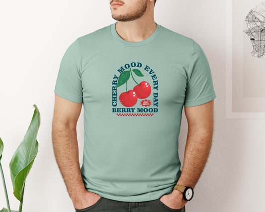 Vintage Cherry Urban Illustratio Design Graphic T-Shirt