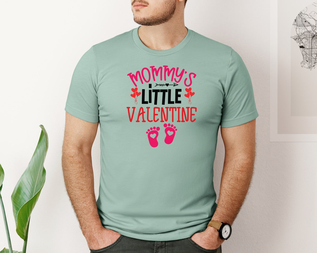 brand:Bella Canvas|color:Dusty Blue|Baby Onesievalentine T Shirtt Shirt 12 Graphic T-Shirt